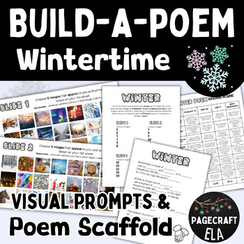 Preview of Winter | Personalized Poetry Writing | Visual Prompts | Build a Wintertime Poem