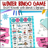 Winter BINGO - Phonics Game - Short Vowels - Blends - Digraphs
