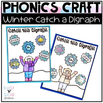 Preview of Winter Phonics Digraph Craft