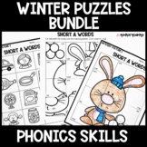 Winter Phonics Puzzles Bundle