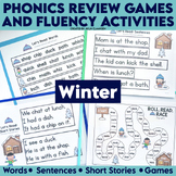 Winter Phonics Review Games and Fluency Activities - Decod