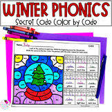Winter Phonics Worksheets with Short Vowels, Digraphs, CVC