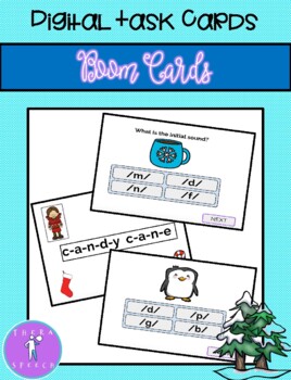 Preview of Winter Phonics Activities BOOM Cards
