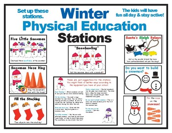 Winter Physical Education Stations