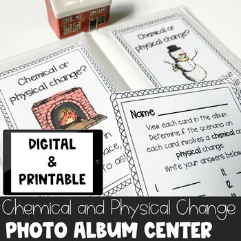 Preview of Physical and Chemical Changes Winter Science Activity - Digital and Print