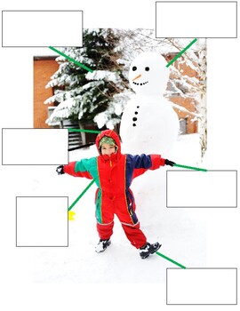 Preview of Winter Picture Label with ASL!!! Weather/Seasonal Clothing Vocabulary