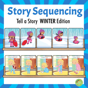 Preview of Winter Picture Sequencing | Tell A Story