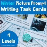 Winter Picture Writing Prompt Task Cards | Sentence Writing