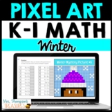 Winter Pixel Art for Google Sheets™ - Kindergarten & First
