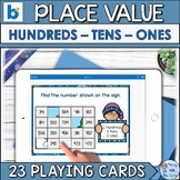 Winter Place Value Boom Cards™ | Hundreds - Tens - Ones