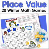 Place Value Math Center Activities - Easy Prep Winter Games