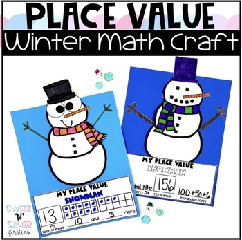 Preview of Winter Place Value Math Craft