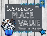 Winter Place Value Practice Sheets: Tens and Ones