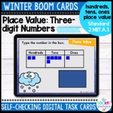Winter Place Value to hundreds BOOM™ Cards | 2.NBT.A.1