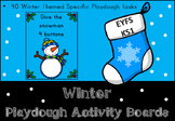 Winter Play Dough Activity Boards
