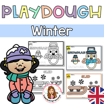 Preview of Winter Playdough Mats. Fine motor. January Centers. Dough mats.