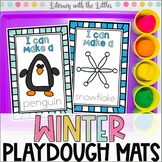 Winter Playdough Mats | Fine Motor Center | Winter Sports,