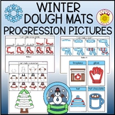 Winter Playdough Mats and Cards with Sequence Pictures