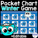Winter Pocket Chart Games, Numbers 1-20, Hide & Seek Game 