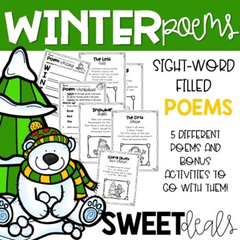 Winter Poems & Activities by Sweet Deals | TPT