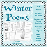 POETRY: WINTER POEMS, Poetry Analysis, Poetry Writing - Digital
