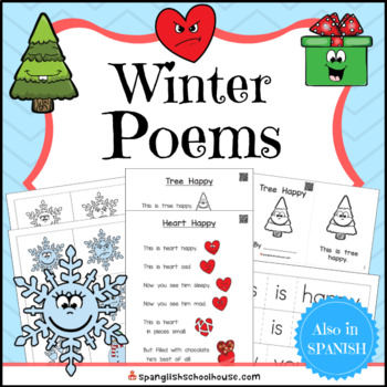 Preview of Winter Poems and Mini Books (with QR code Videos)