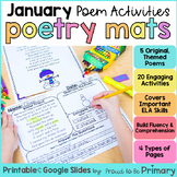 Winter Poems of the Week - January Poetry Activities - Sha