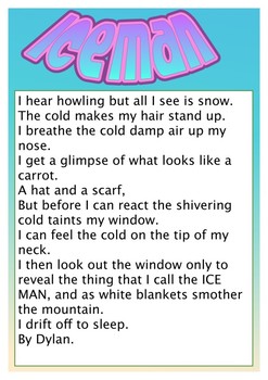 Preview of Winter Poems using the five senses