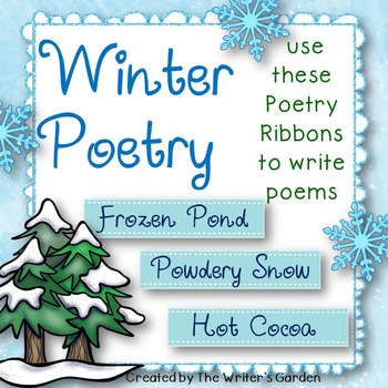 Winter Poetry Poetry Prompt Ribbons By The Writer S Garden Tpt