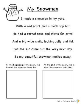 Winter Poetry Pack by The Inspired Educator | TPT
