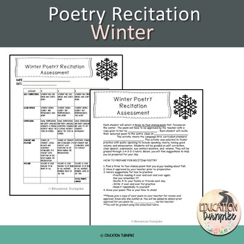 Preview of Recite Winter Poetry