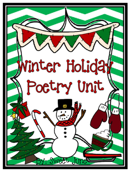 Preview of Winter Holiday Poetry Unit