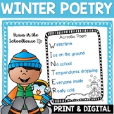 Winter Poetry Writing Unit | Easel Activity Distance Learning