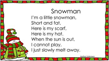 Winter Poetry for Shared Reading by Penny's Place | TpT
