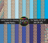 Winter Polka Dots on Burlap Digital Papers Commercial Use 
