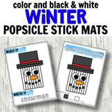 Winter Popsicle Stick Task Cards for Fine Motor Centers
