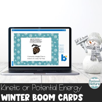 Preview of Winter Potential and Kinetic Energy Boom Cards for Virtual Snow Day