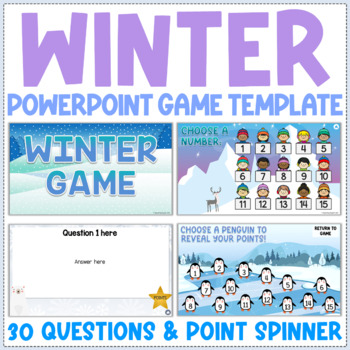 Preview of Winter PowerPoint Game Template - Editable PowerPoint Template Review Game