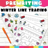 Winter Pre Writing Line Tracing Practice Fine Motor Skill 