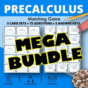 Preview of Winter: PreCalculus BUNDLE Matching Games