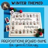 Winter Prepositions Board Game Freebie