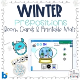 Winter Prepositions / Spatial Terms Speech Therapy Boom Cards