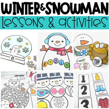 Preview of Winter Activities for Preschool Snowman Activities | Day by Day Lesson Plans