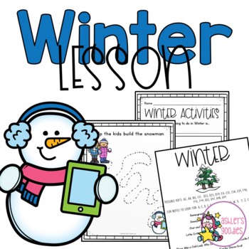 Preview of Winter Preschool Highscope Lesson Plan