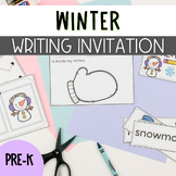 Winter Preschool Writing Invitations for the Writing Center