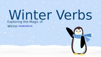 Preview of Winter Present Progressive Verbs with Animation!