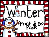 Winter Print & Go Pack - ELA & Math Printables