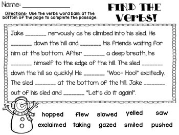 winter print practice activities 2nd grade grammar