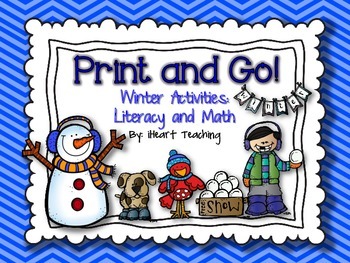 Preview of Distance Learning with Seesaw: Winter Print and Go! {NO PREP}