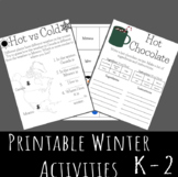 Winter Printable Activities Science/ELA Primary
